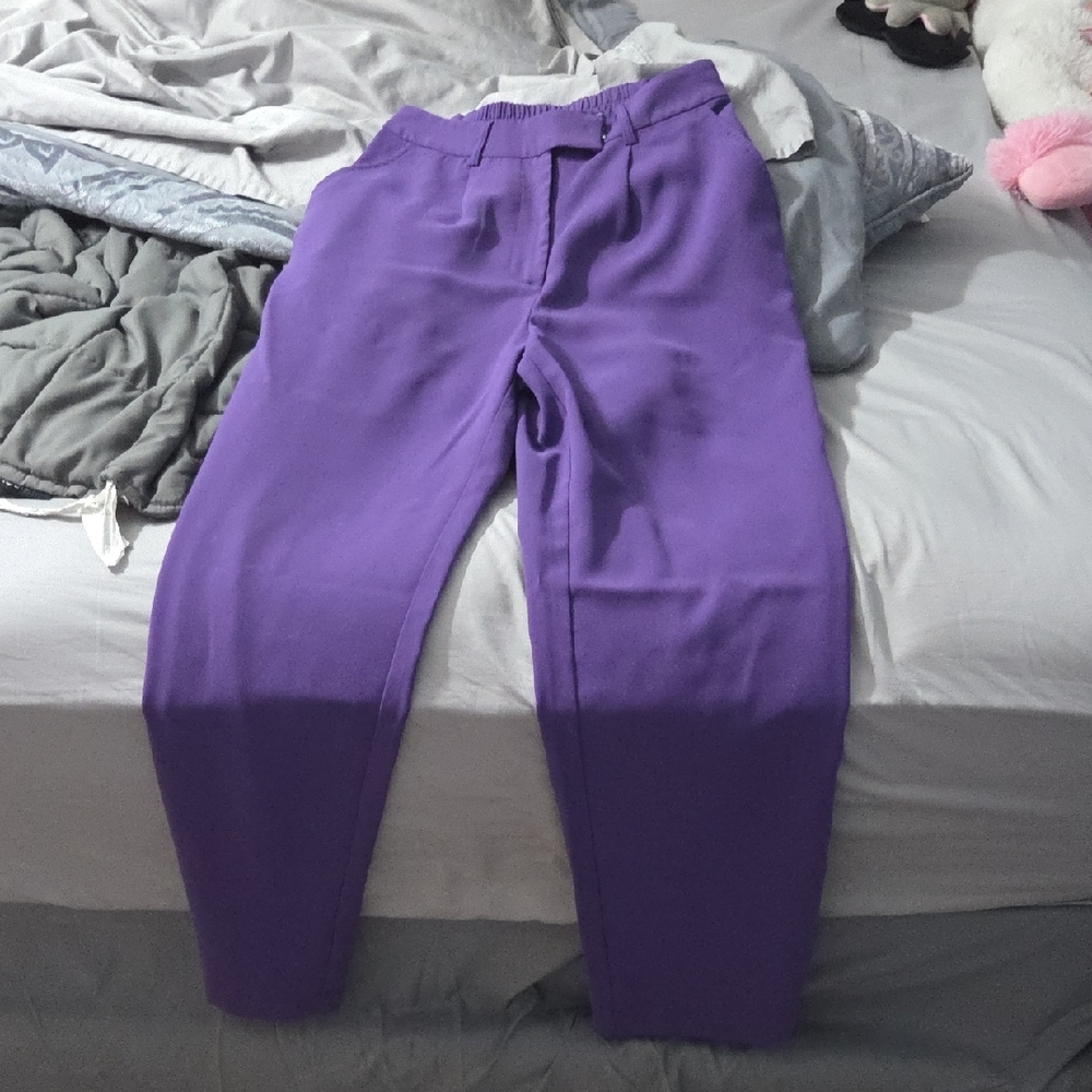 Skies Are Blue Purple Pantsuit